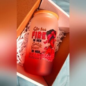 Inspirational Glass Can cup